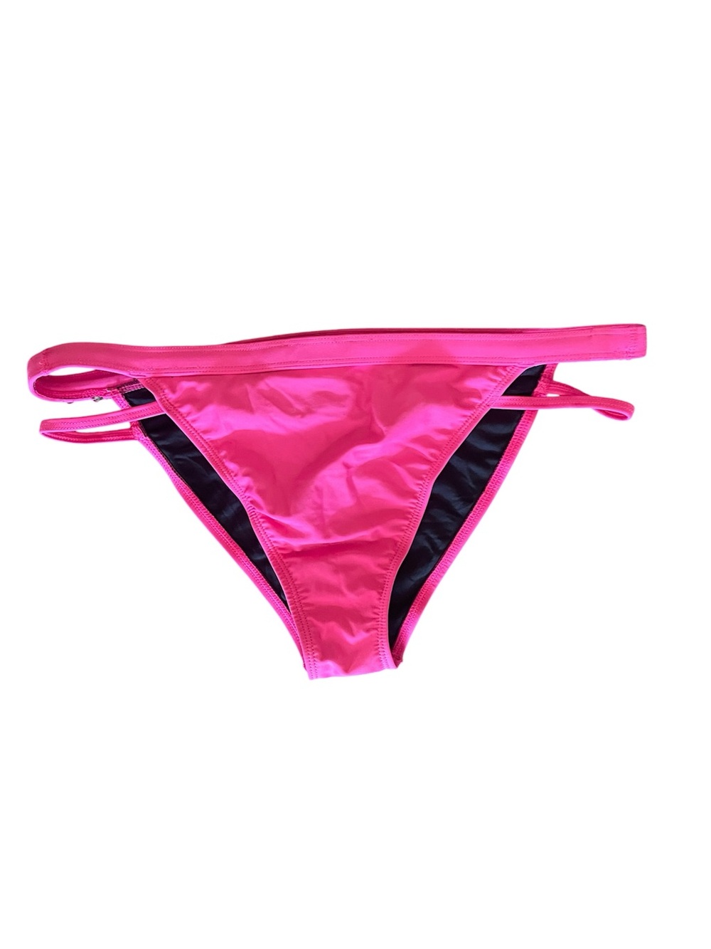 Pink Double-Strap Bikini Bottom Women’s Size XL Like New Condition
